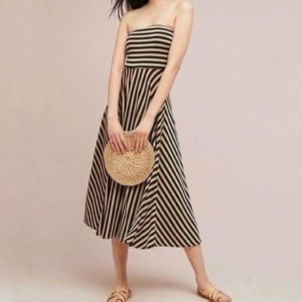 Anthropologie Maeve Penny Strapless/Halter Convertible Dress XS
